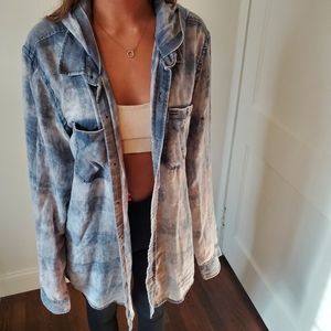 Hurley thin flannel/shirt size men's large